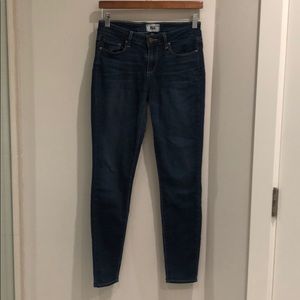 Paige denim dark wash skinny jeans size 28